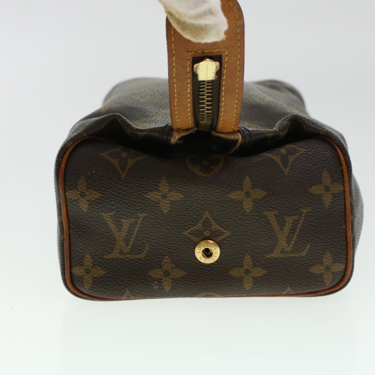 LOUIS VUITTON Monogram Trousse Patte Pression Cosmetic Pouch M47636 44837