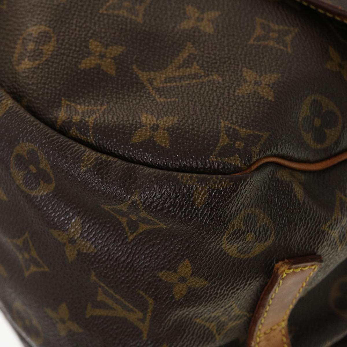 LOUIS VUITTON Monogram Saumur 35 Shoulder Bag M42254 LV 44846