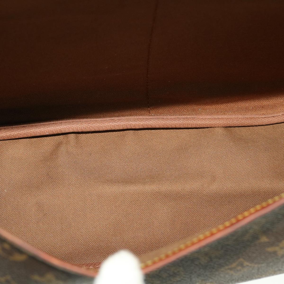 LOUIS VUITTON Monogram Saumur 35 Shoulder Bag M42254 LV 44846