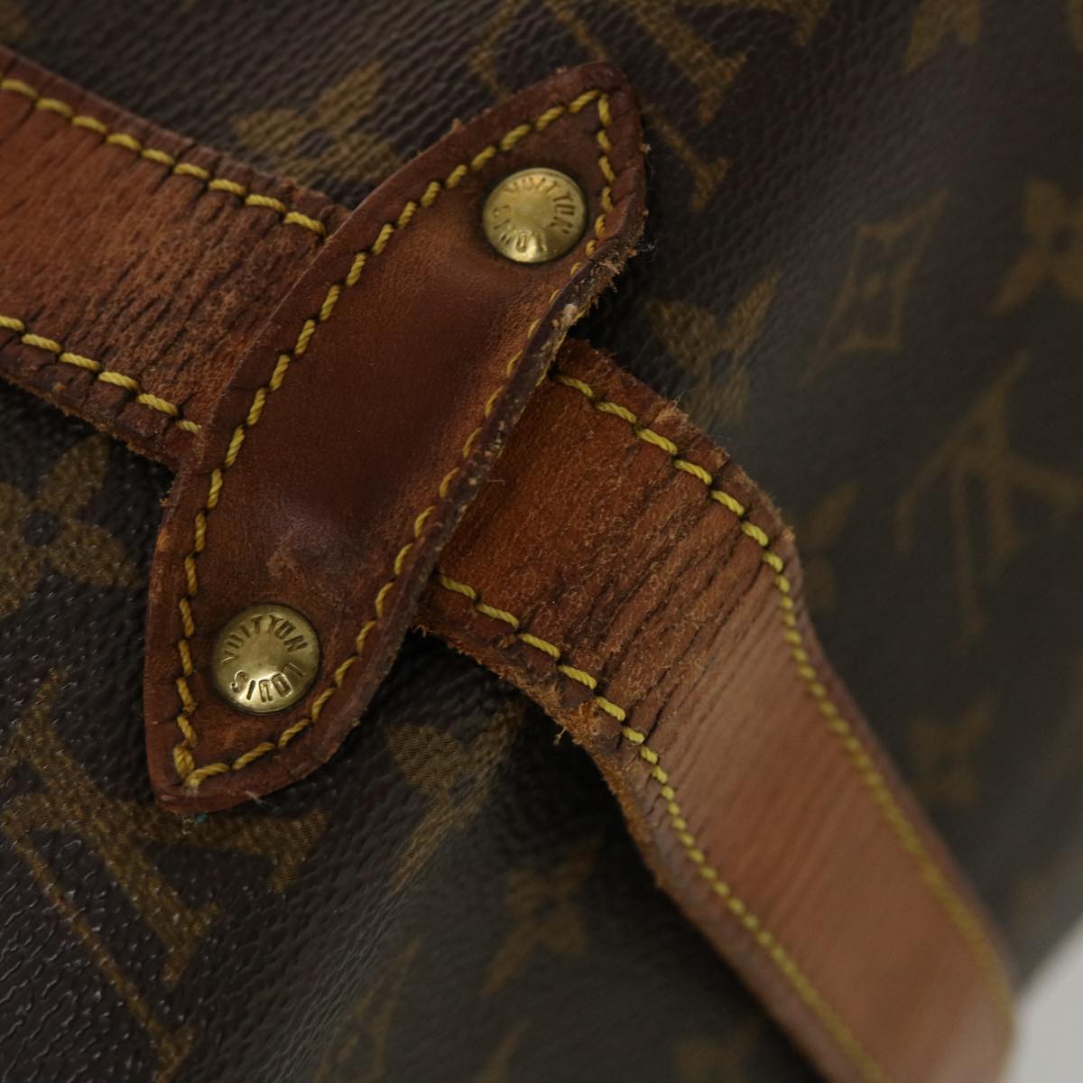 LOUIS VUITTON Monogram Saumur 35 Shoulder Bag M42254 LV 44846