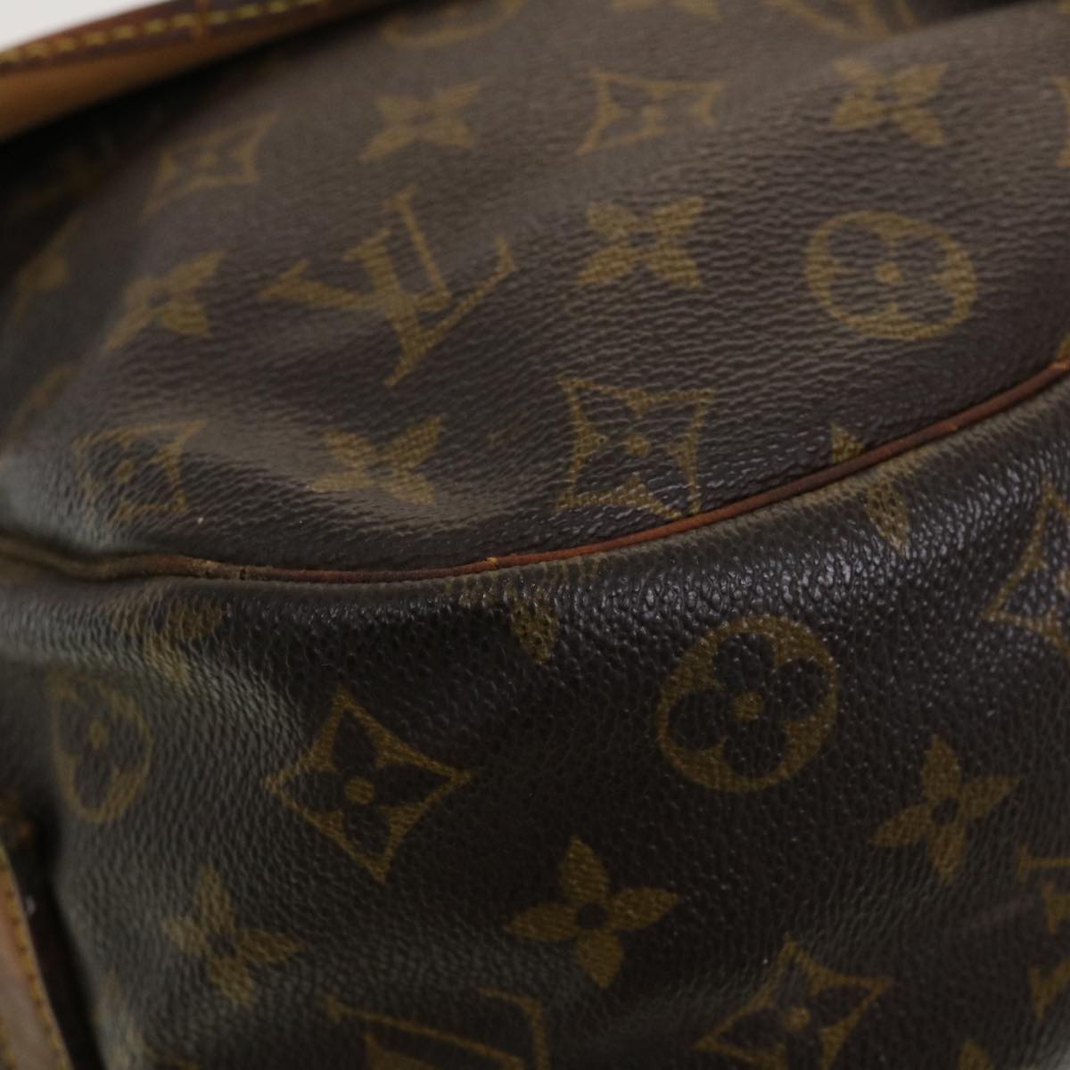 LOUIS VUITTON Monogram Saumur 35 Shoulder Bag M42254 LV 44847