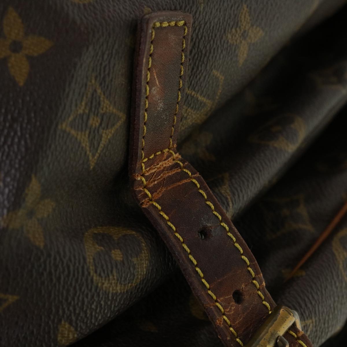 LOUIS VUITTON Monogram Saumur 35 Shoulder Bag M42254 LV 44847