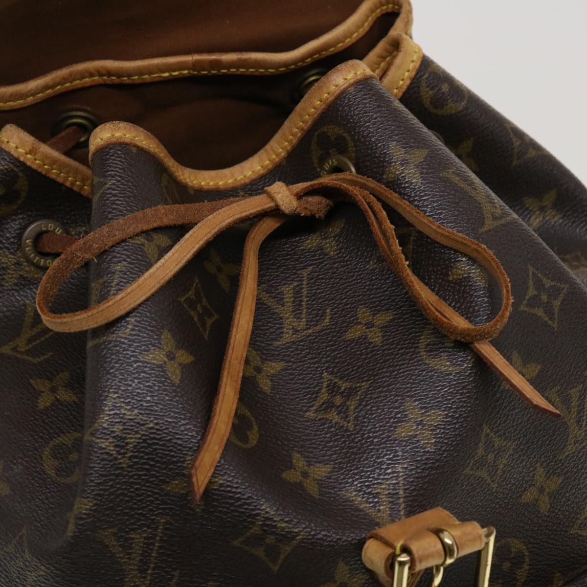 LOUIS VUITTON Monogram Montsouris GM Backpack M51135 LV 44849