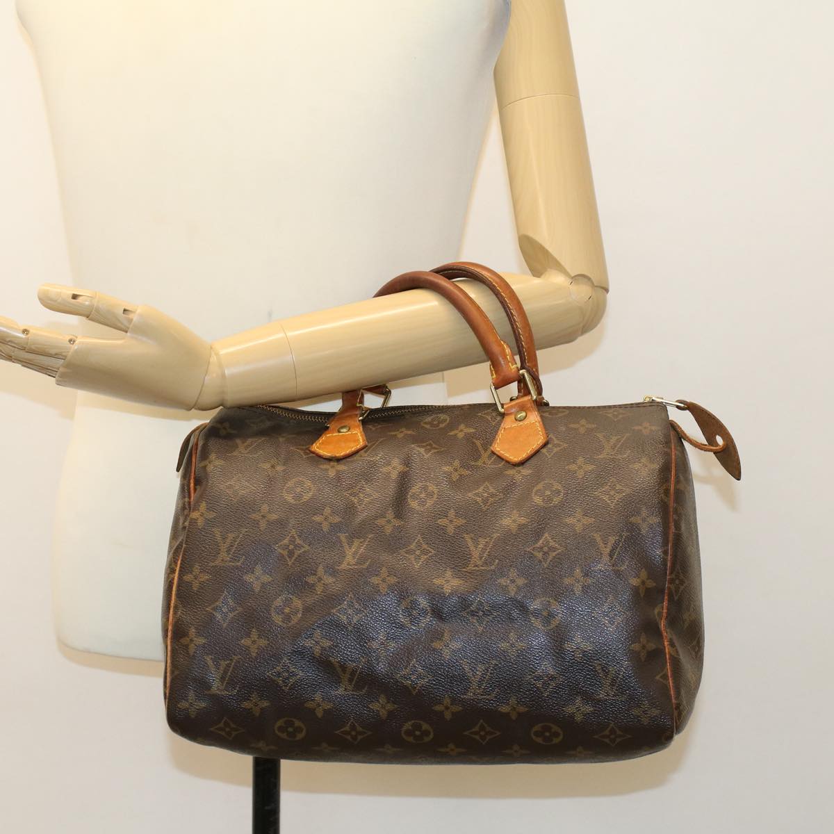 LOUIS VUITTON Monogram Speedy 30 Hand Bag M41526 LV 44873