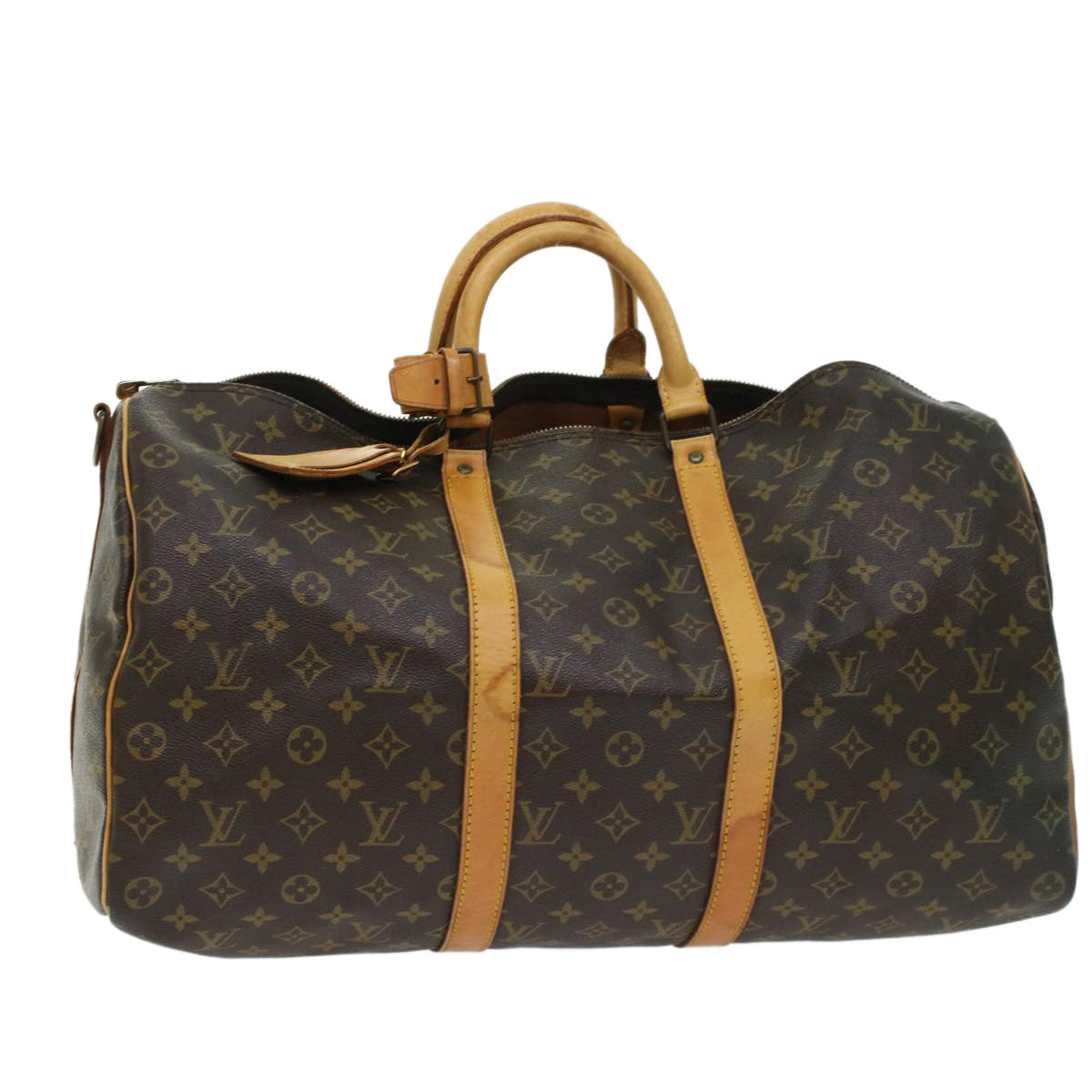 LOUIS VUITTON Monogram Keepall Bandouliere 50 Boston Bag M41416 LV 44884