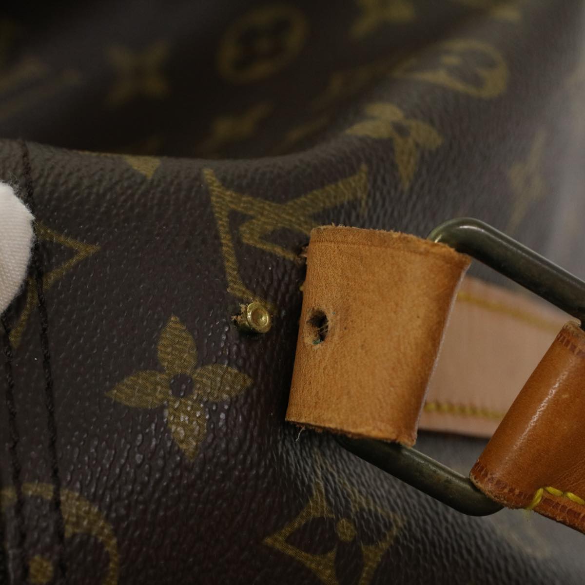 LOUIS VUITTON Monogram Keepall Bandouliere 55 Boston Bag M41414 LV 44890