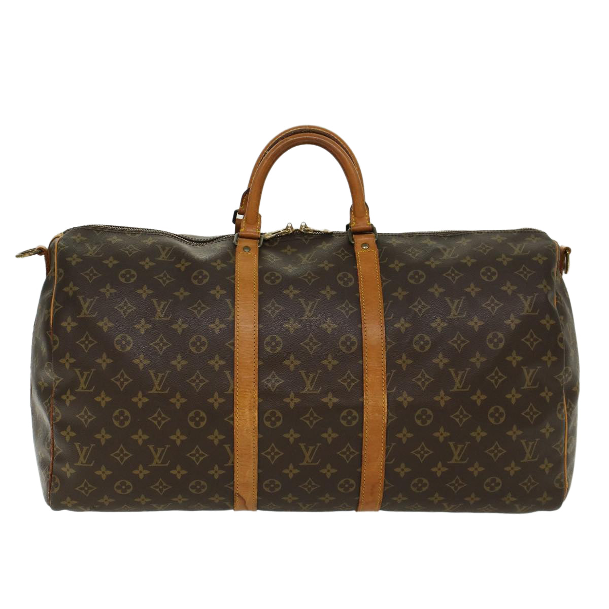 LOUIS VUITTON Monogram Keepall Bandouliere 55 Boston Bag M41414 LV 44890
