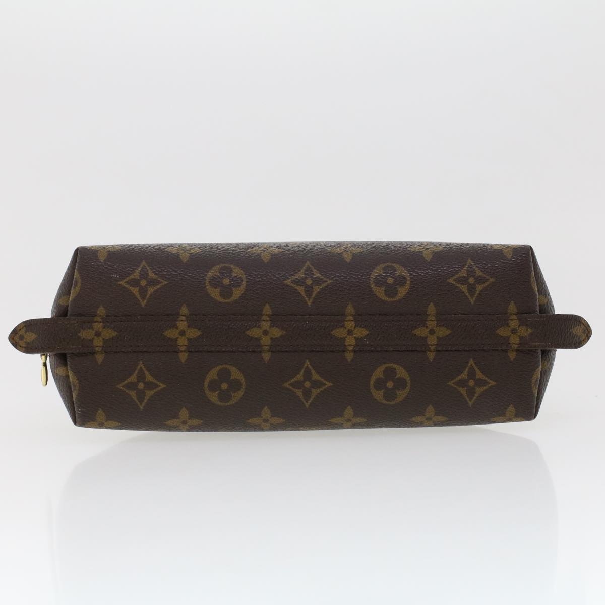 LOUIS VUITTON Monogram Trousse Demi Ronde Cosmetic Pouch M47520 LV 44905