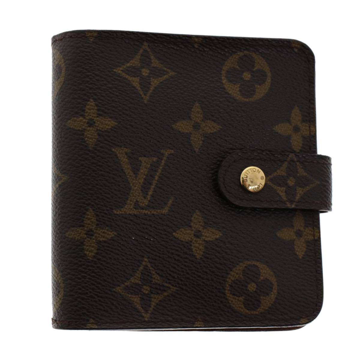 LOUIS VUITTON Monogram Compact Zip Wallet M61667 LV 44908