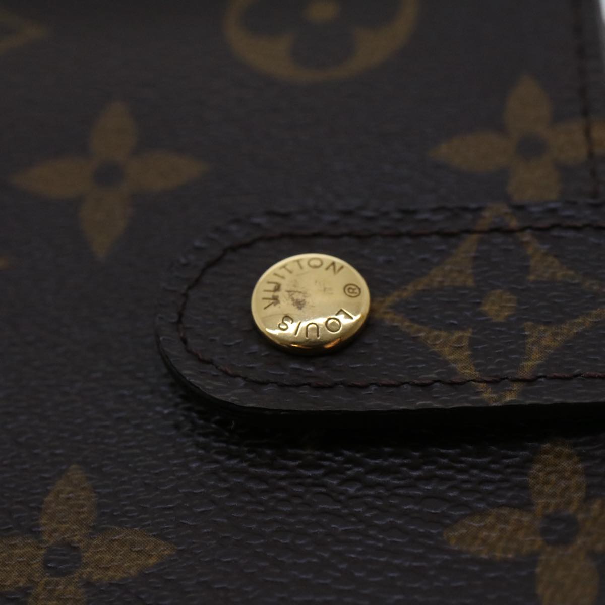 LOUIS VUITTON Monogram Compact Zip Wallet M61667 LV 44908
