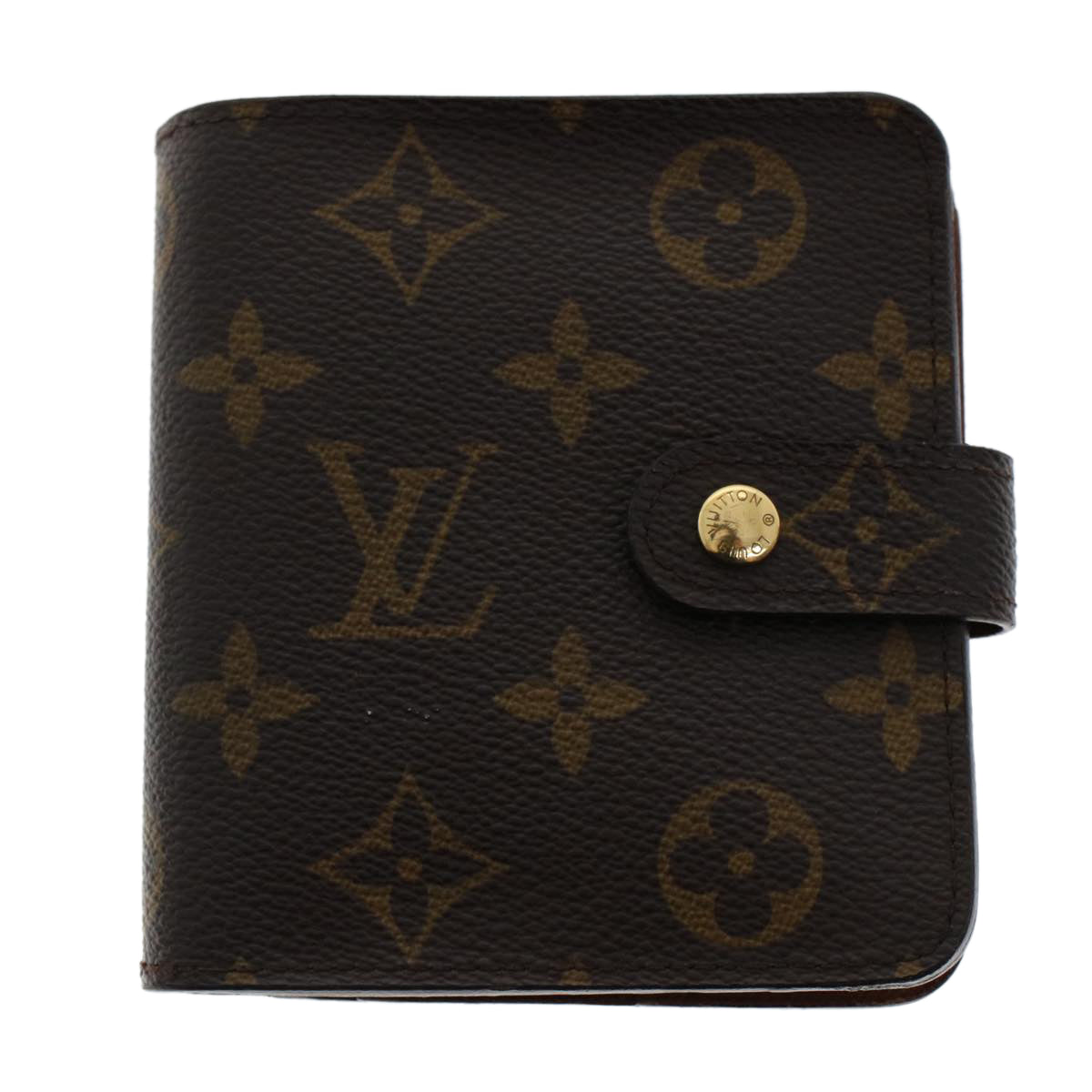 LOUIS VUITTON Monogram Compact Zip Wallet M61667 LV 44908