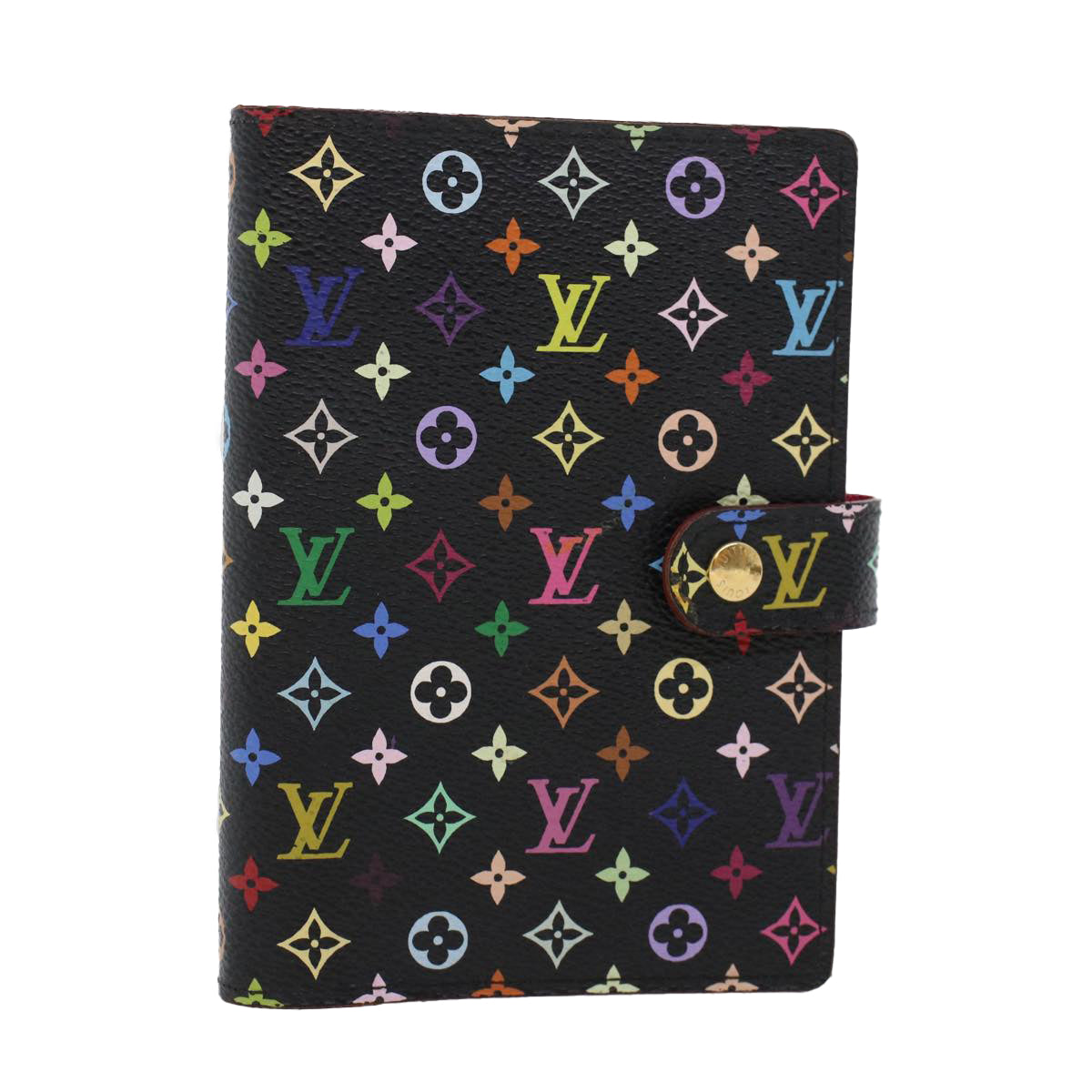 LOUIS VUITTON Monogram Multicolor Agenda PM Day Planner Cover Black R20895 44909