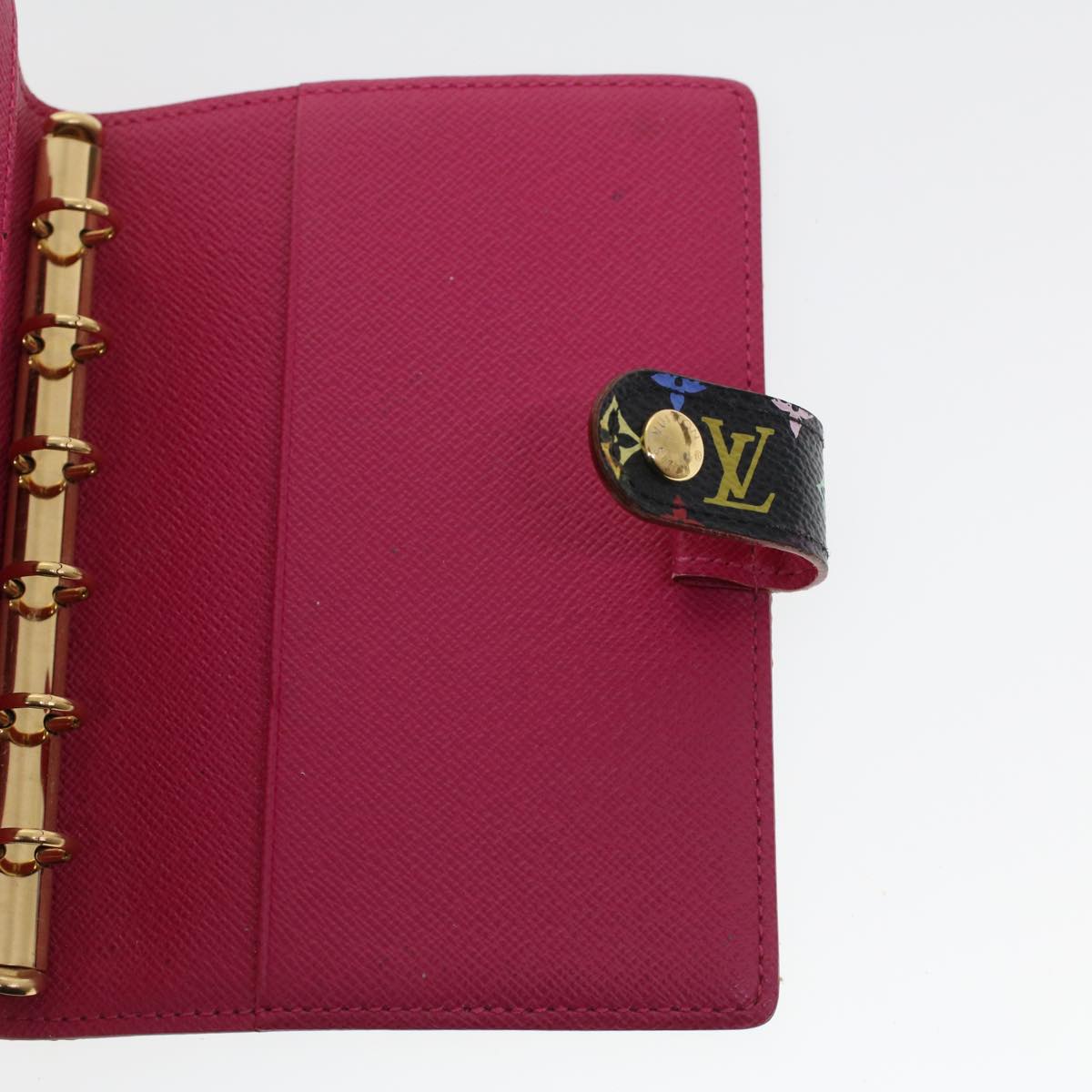 LOUIS VUITTON Monogram Multicolor Agenda PM Day Planner Cover Black R20895 44909