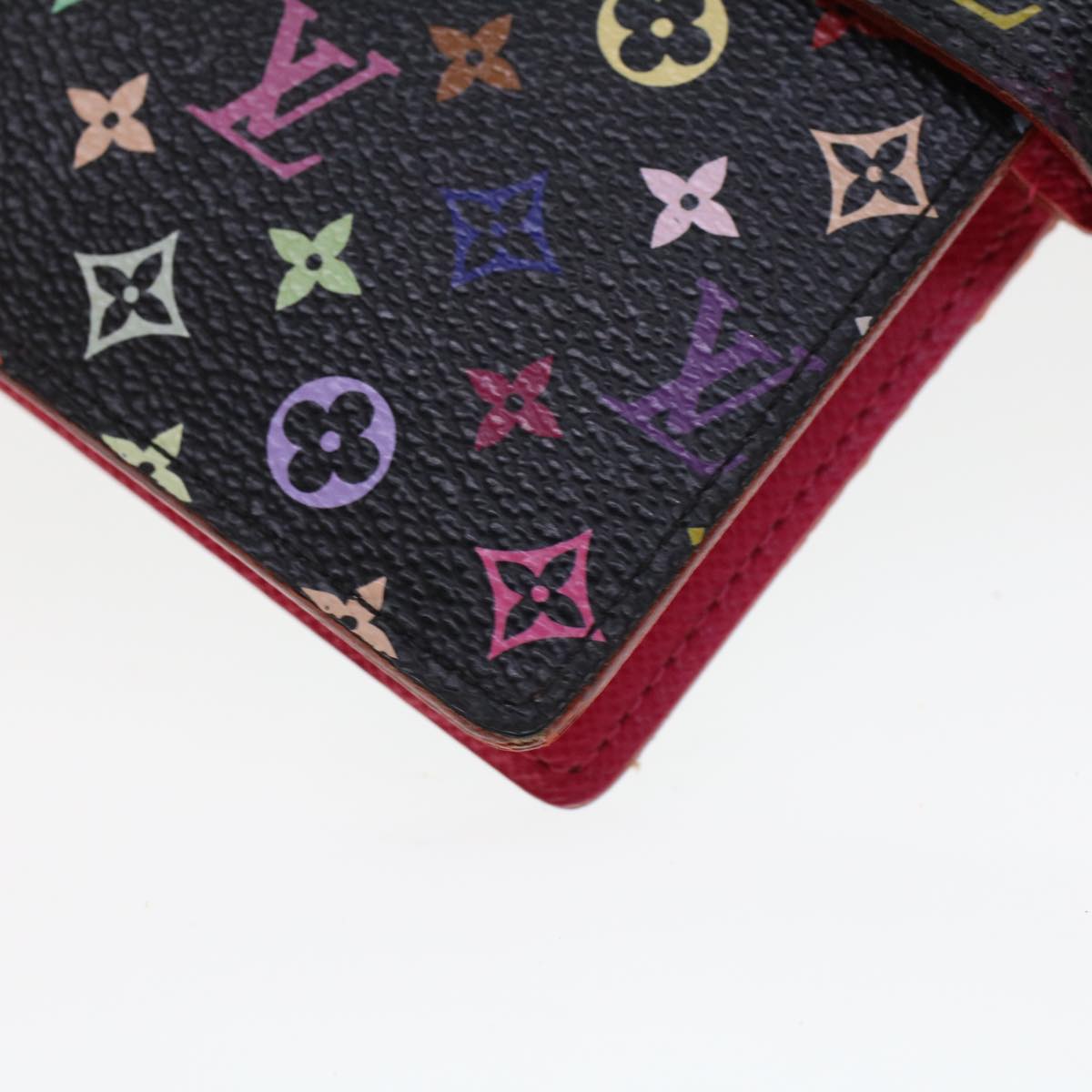 LOUIS VUITTON Monogram Multicolor Agenda PM Day Planner Cover Black R20895 44909