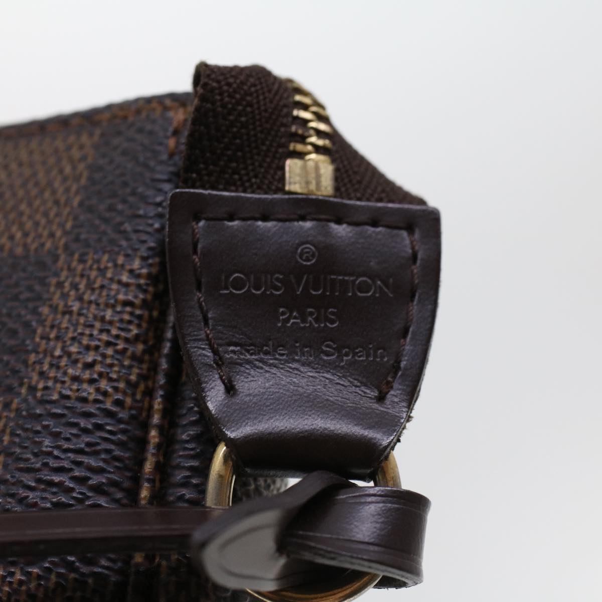 LOUIS VUITTON Damier Ebene Pochette Accessoires Pouch N41206 LV 44913