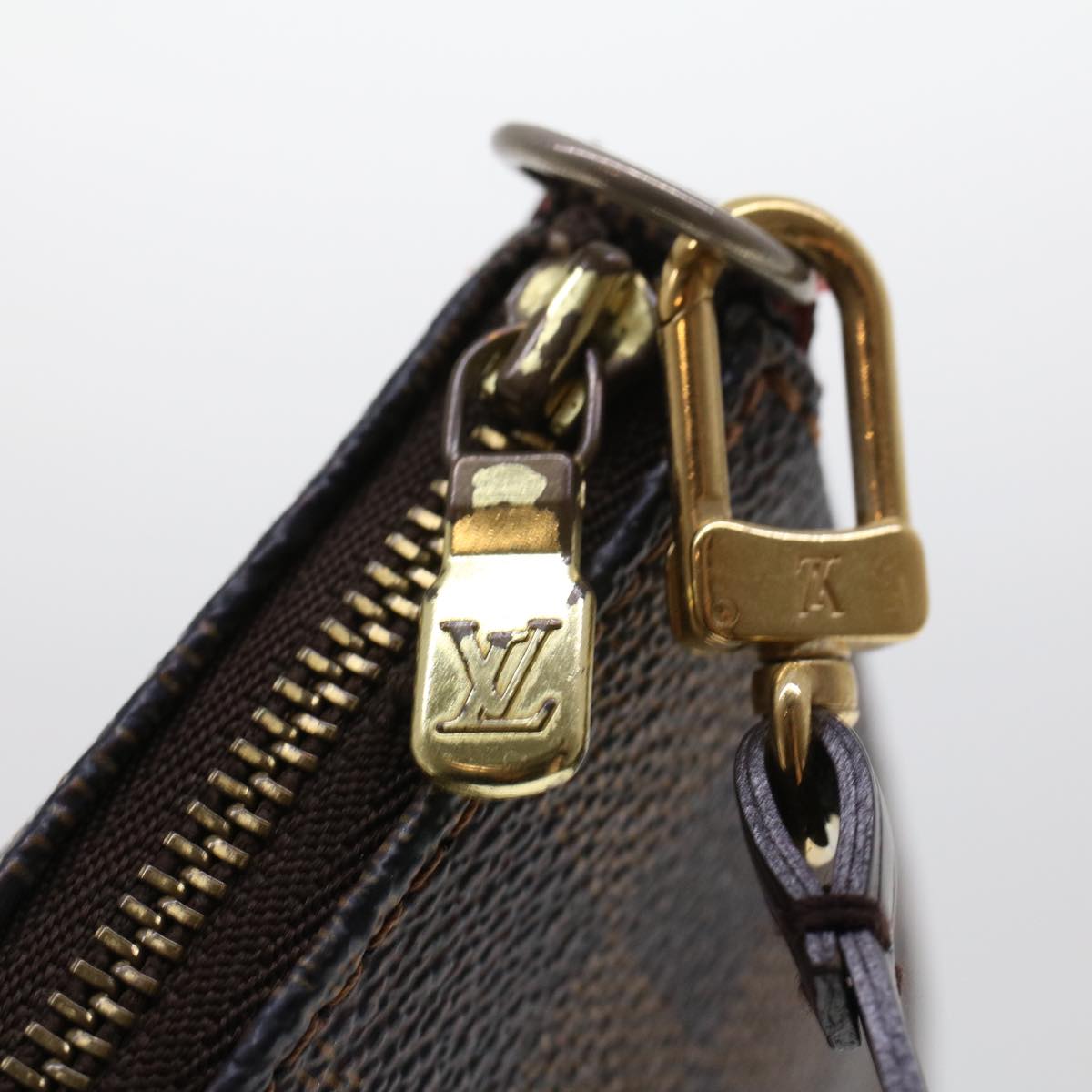 LOUIS VUITTON Damier Ebene Pochette Accessoires Pouch N41206 LV 44913