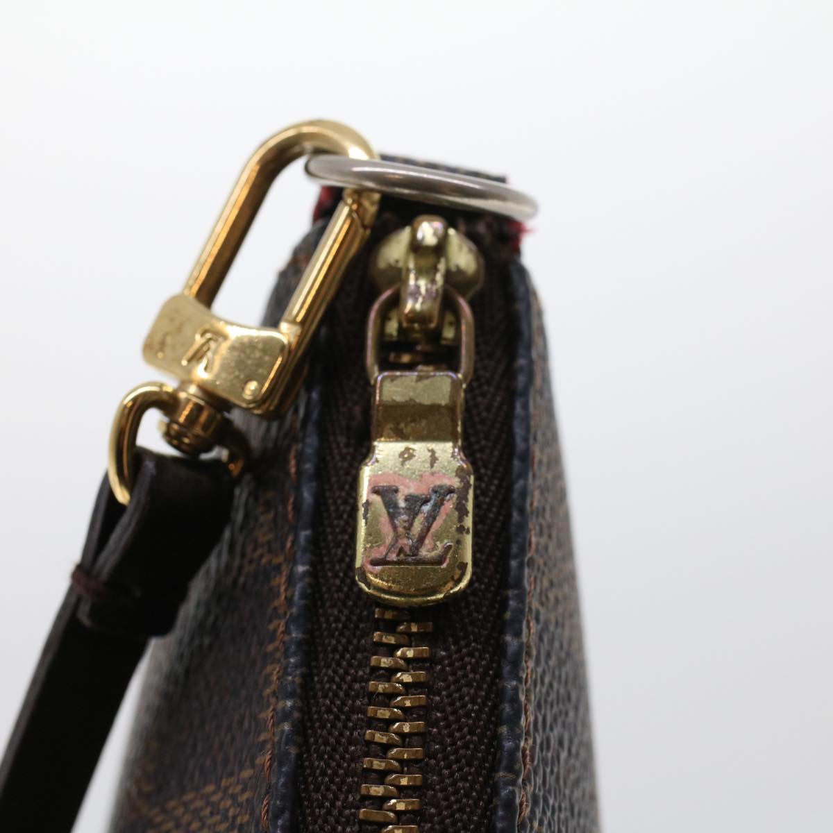 LOUIS VUITTON Damier Ebene Pochette Accessoires Pouch N41206 LV 44914