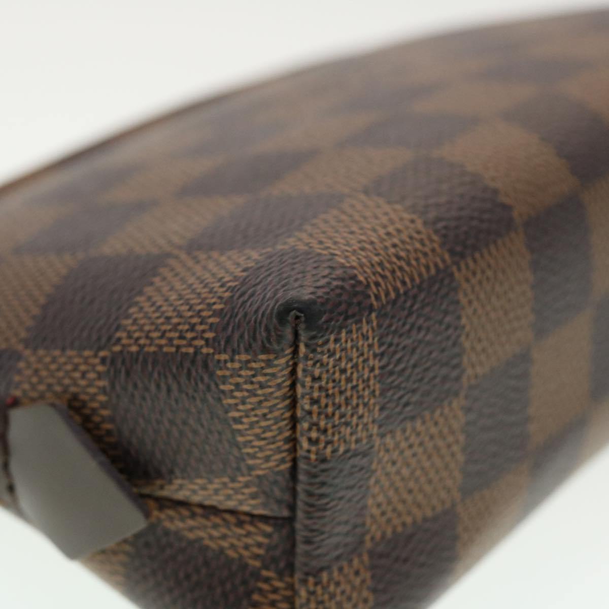 LOUIS VUITTON Damier Ebene Pochette Cosmetic PM Pouch N47516 LV 44915