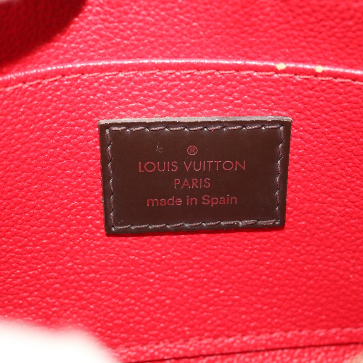 LOUIS VUITTON Damier Ebene Pochette Cosmetic PM Pouch N47516 LV 44915