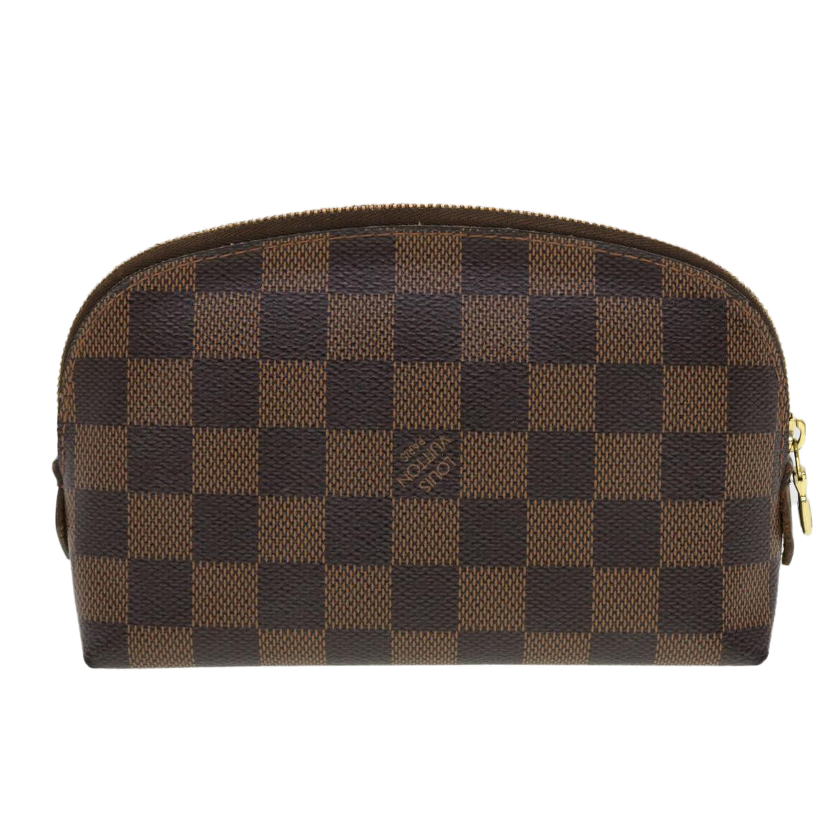 LOUIS VUITTON Damier Ebene Pochette Cosmetic PM Pouch N47516 LV 44915