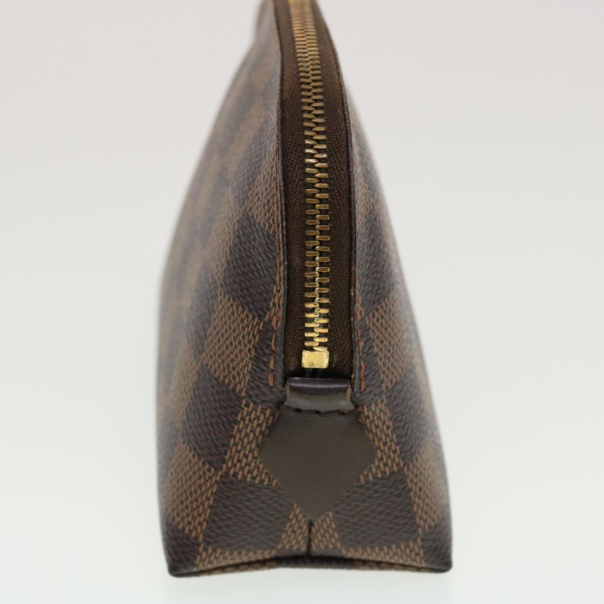 LOUIS VUITTON Damier Ebene Pochette Cosmetic PM Pouch N47516 LV 44915