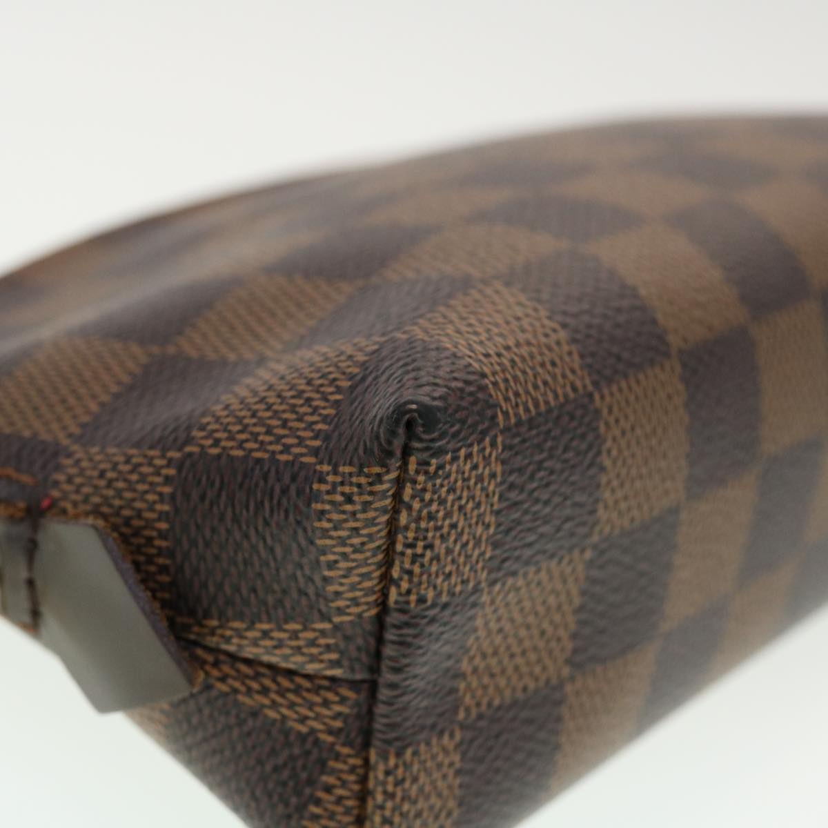 LOUIS VUITTON Damier Ebene Pochette Cosmetic PM Pouch N47516 LV 44915
