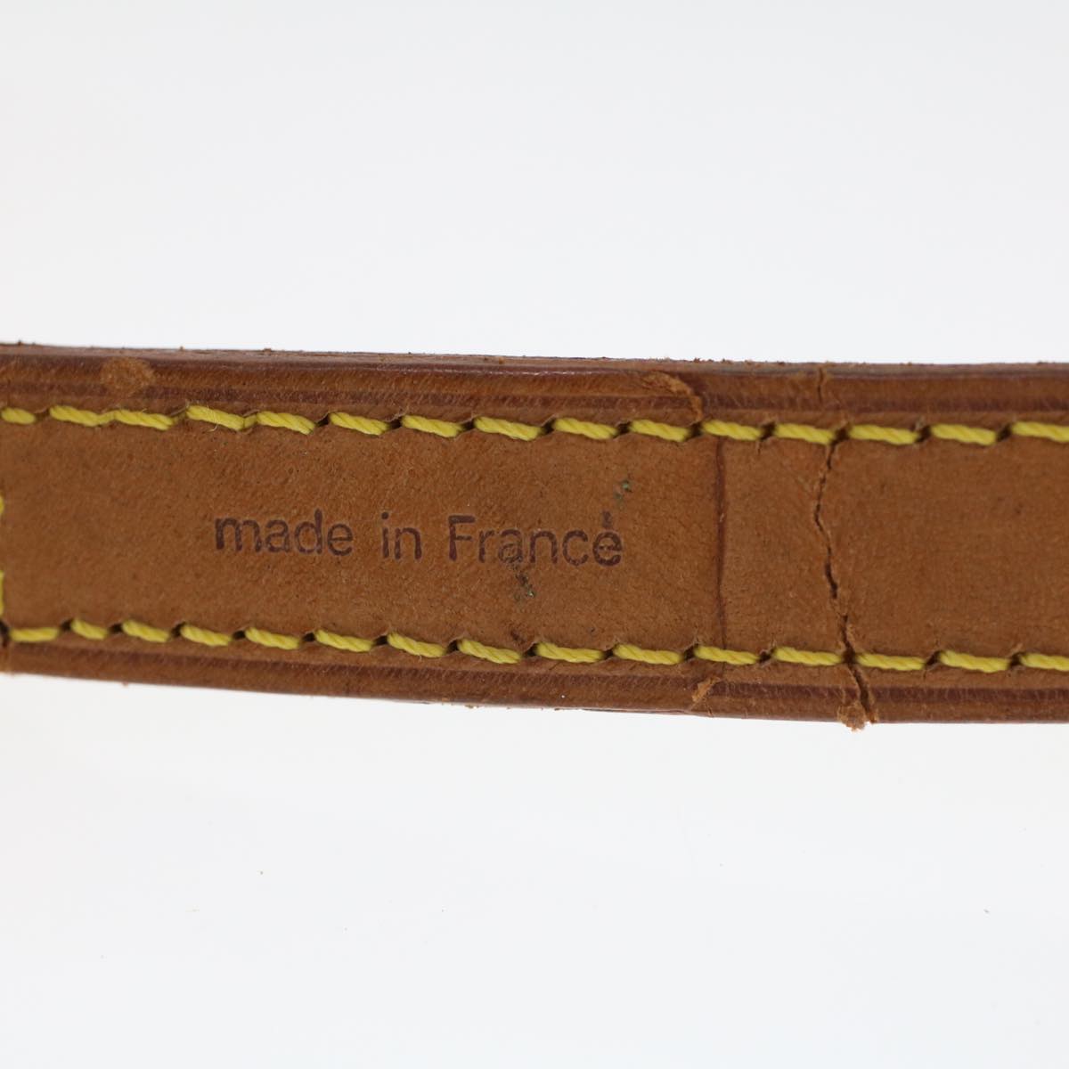 LOUIS VUITTON Shoulder Strap Leather 35.4"" Beige LV 44919