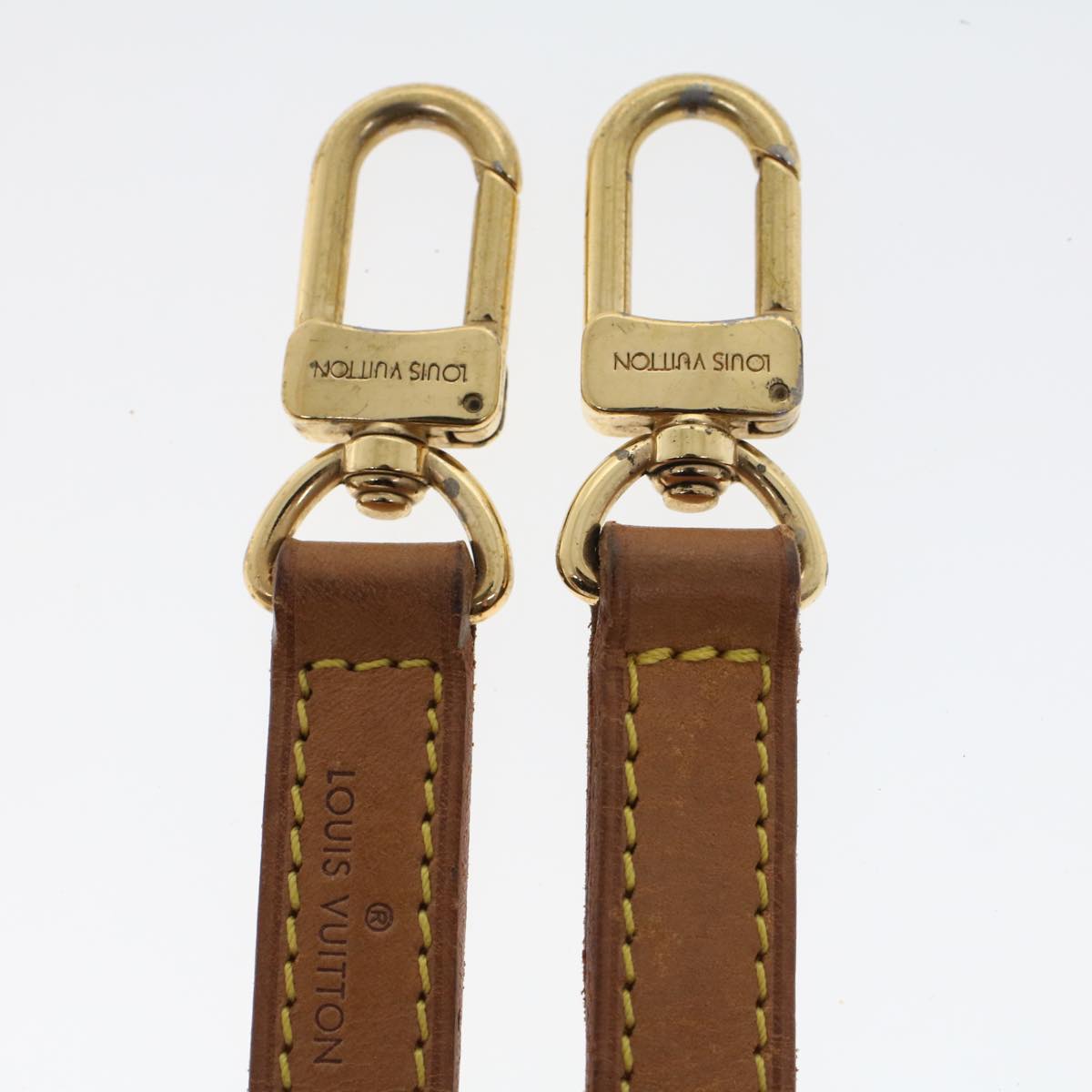LOUIS VUITTON Shoulder Strap Leather 35.4"" Beige LV 44919