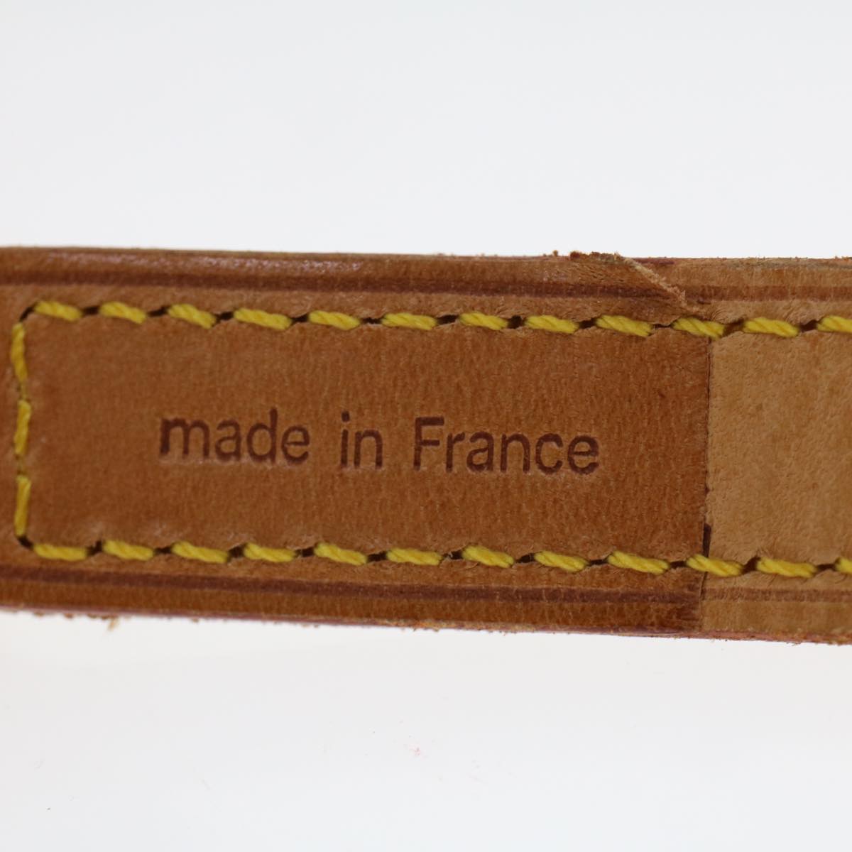 LOUIS VUITTON Shoulder Strap Leather 35.4"" Beige LV 44920