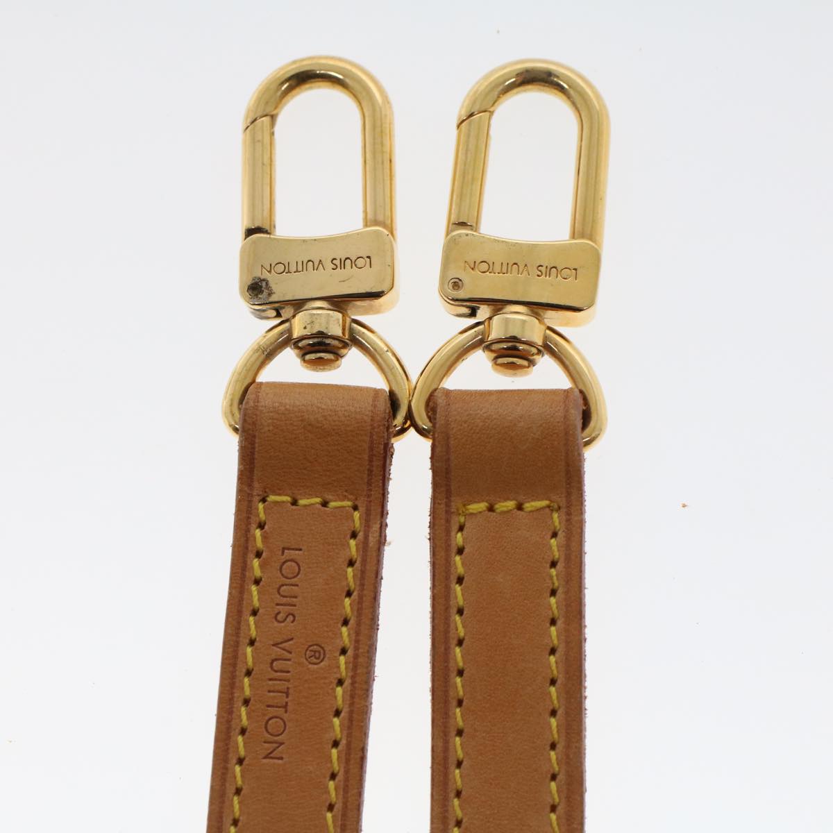 LOUIS VUITTON Shoulder Strap Leather 35.4"" Beige LV 44920