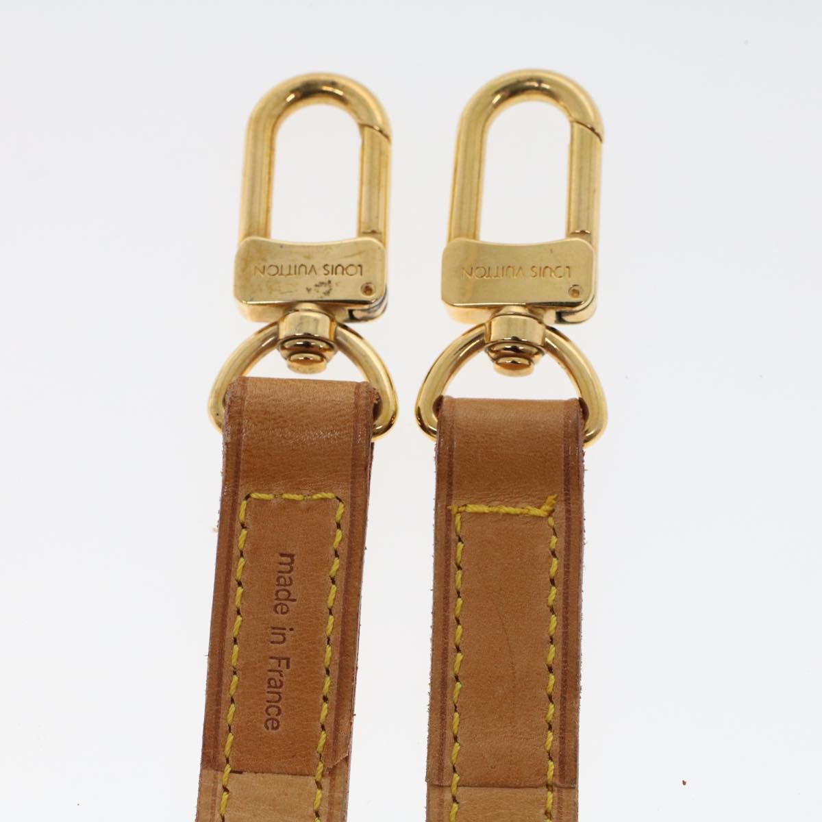 LOUIS VUITTON Shoulder Strap Leather 35.4"" Beige LV 44920