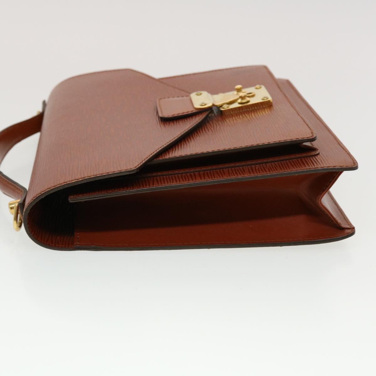 LOUIS VUITTON Epi Monceau Hand Bag Brown M52123 LV 44941