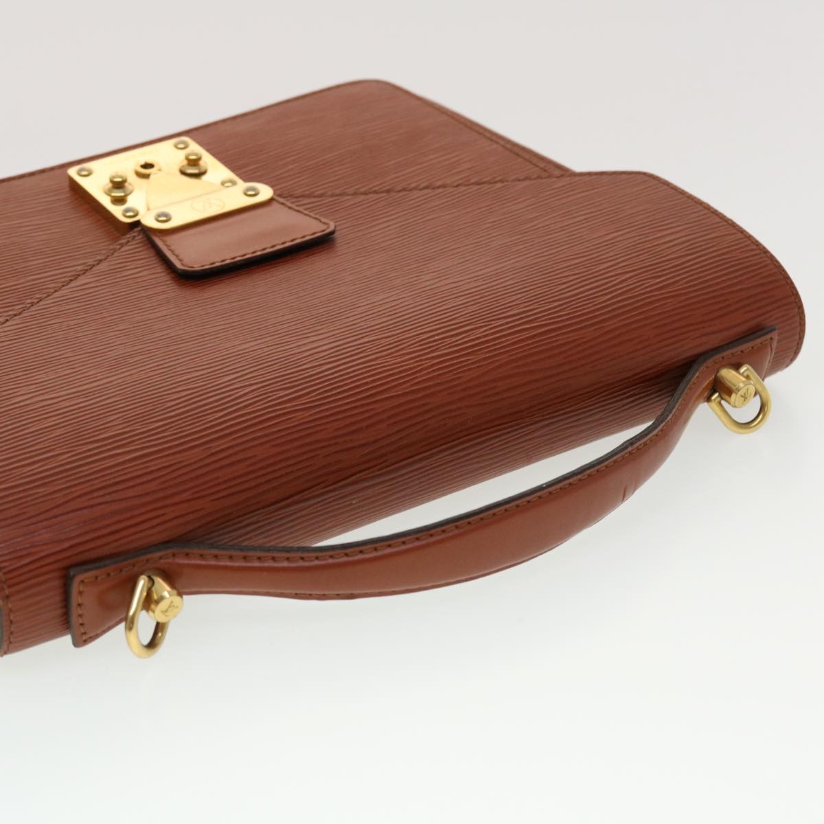 LOUIS VUITTON Epi Monceau Hand Bag Brown M52123 LV 44941