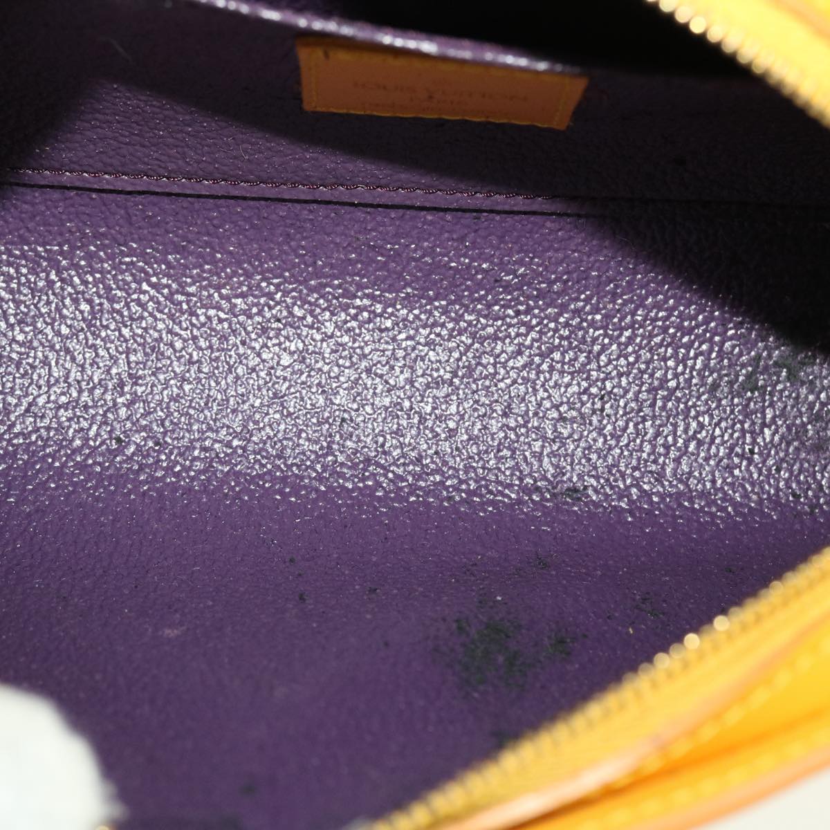 LOUIS VUITTON Epi Dauphine PM Pouch Yellow M48449 LV 44949