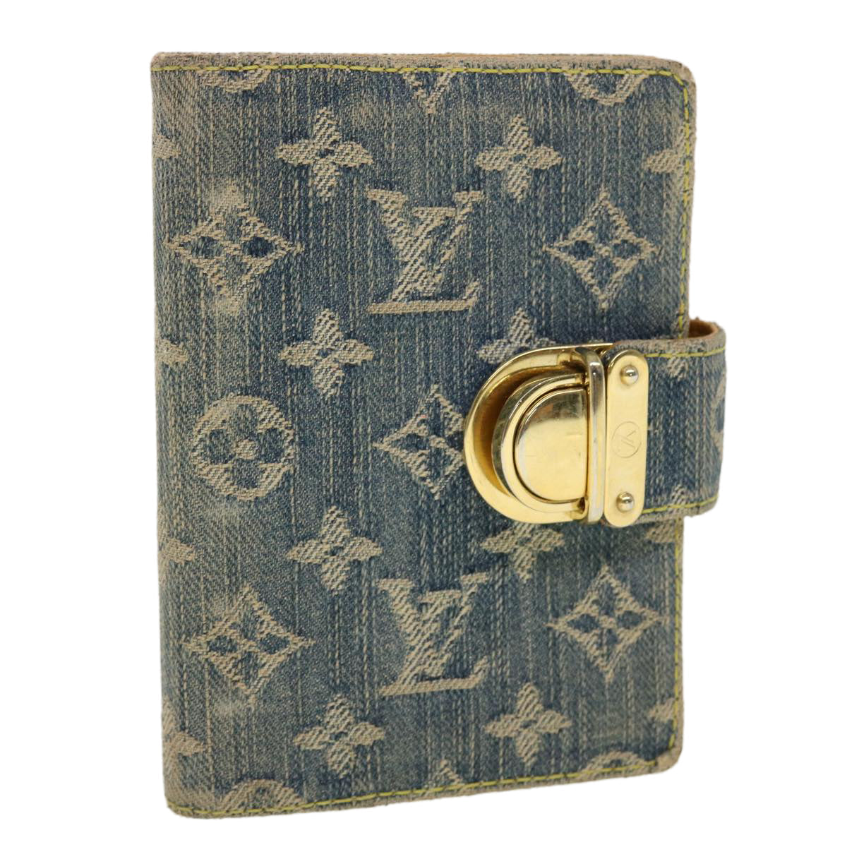 LOUIS VUITTON Monogram Denim Agenda PM Day Planner Cover R20010 LV 44961