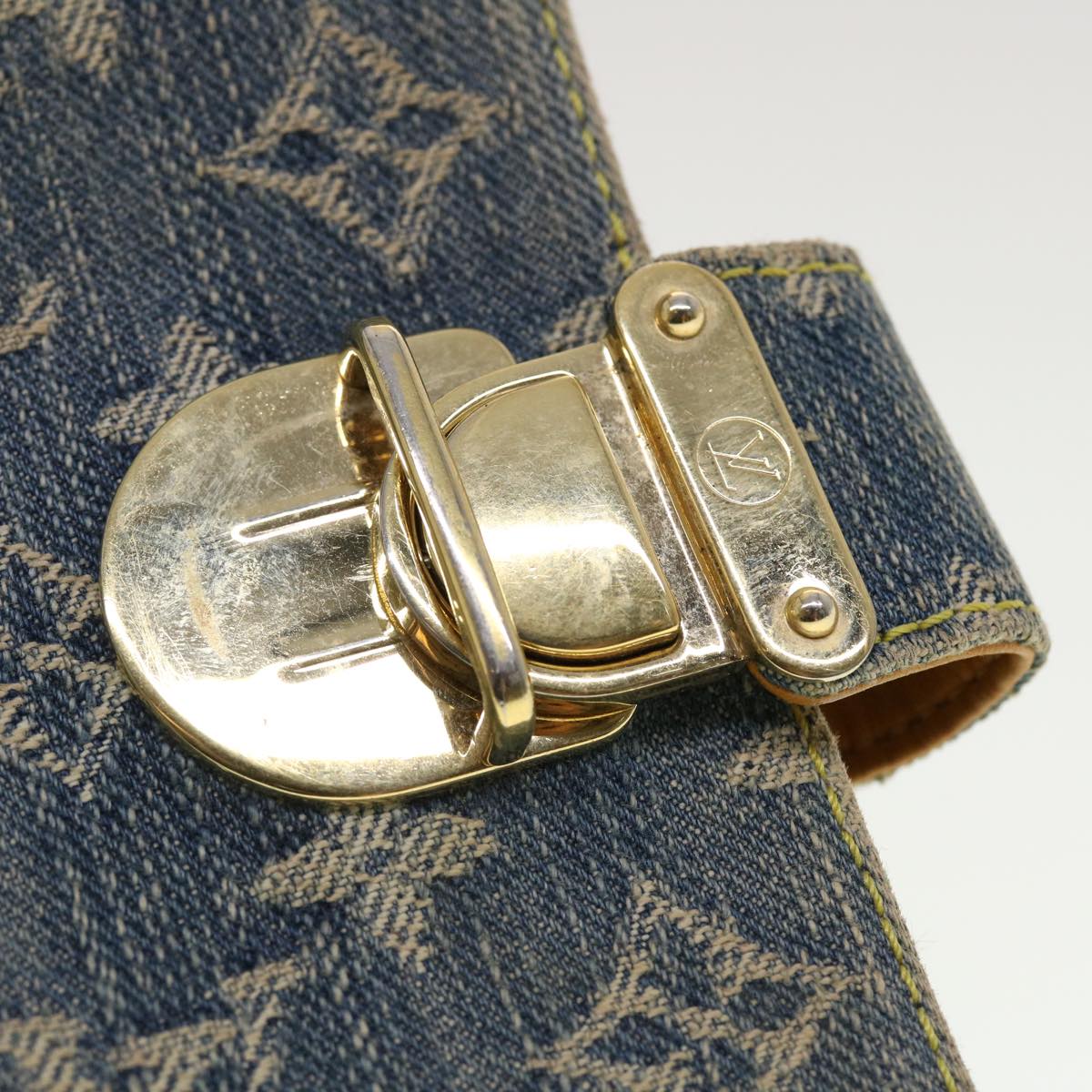 LOUIS VUITTON Monogram Denim Agenda PM Day Planner Cover R20010 LV 44961