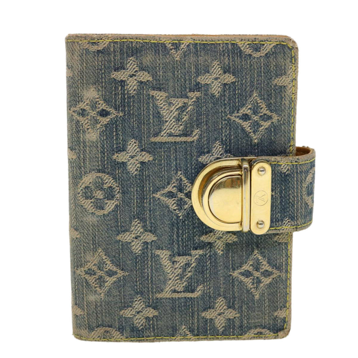 LOUIS VUITTON Monogram Denim Agenda PM Day Planner Cover R20010 LV 44961