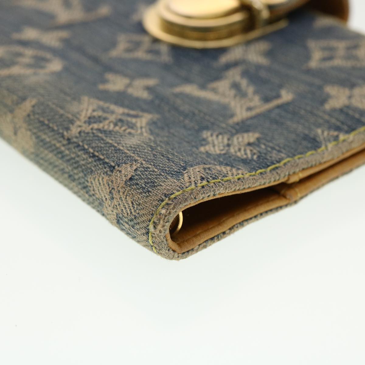 LOUIS VUITTON Monogram Denim Agenda PM Day Planner Cover R20010 LV 44961