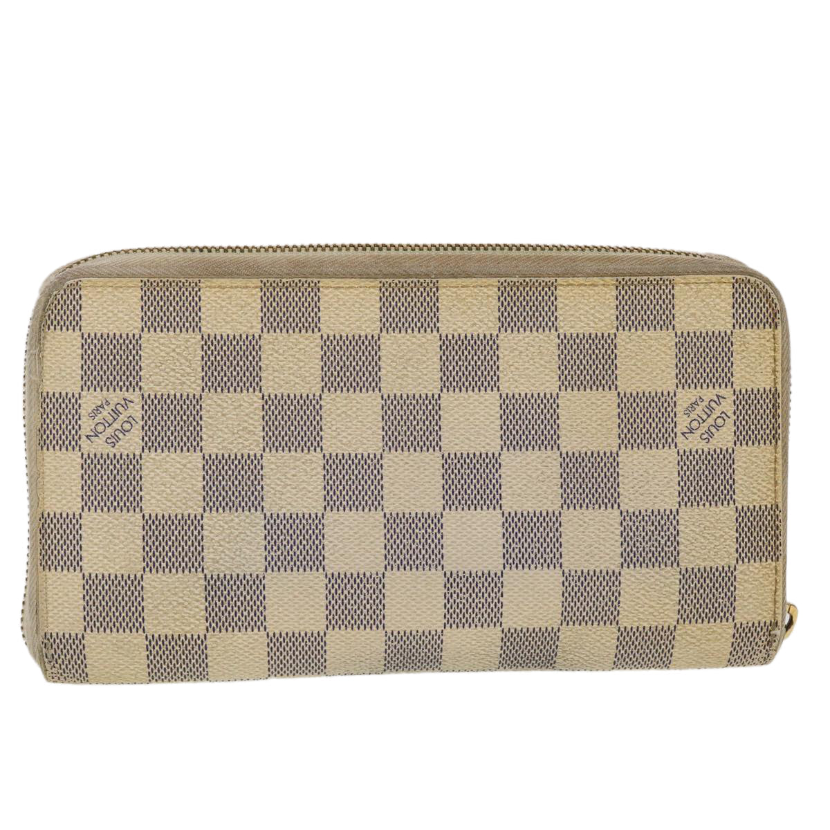 LOUIS VUITTON Damier Azur Zippy Organizer Long Wallet N60012 LV 44962