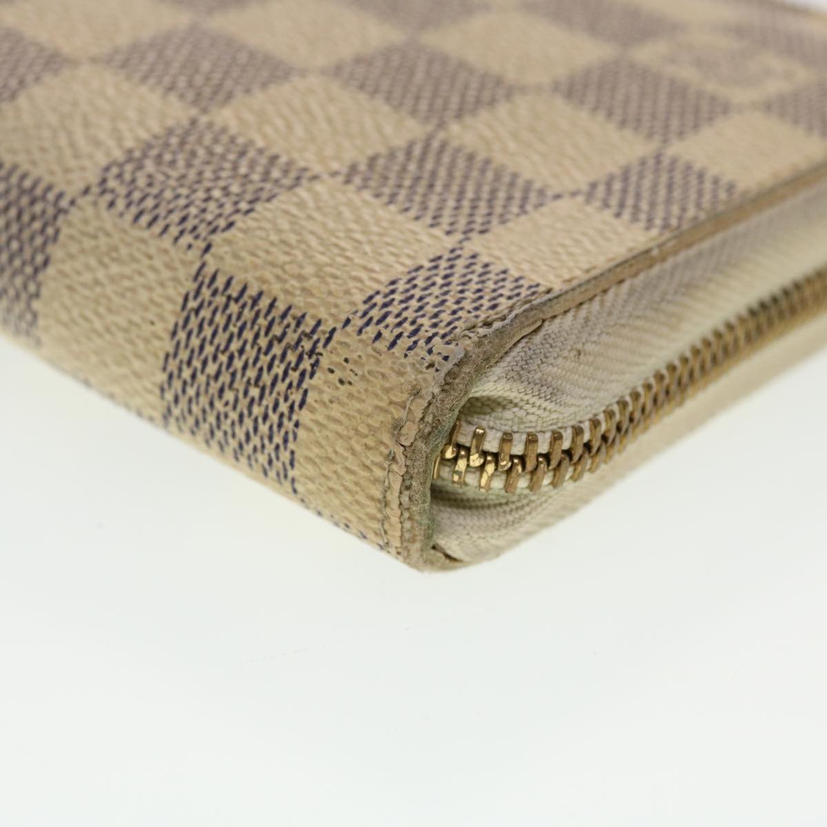 LOUIS VUITTON Damier Azur Zippy Organizer Long Wallet N60012 LV 44962