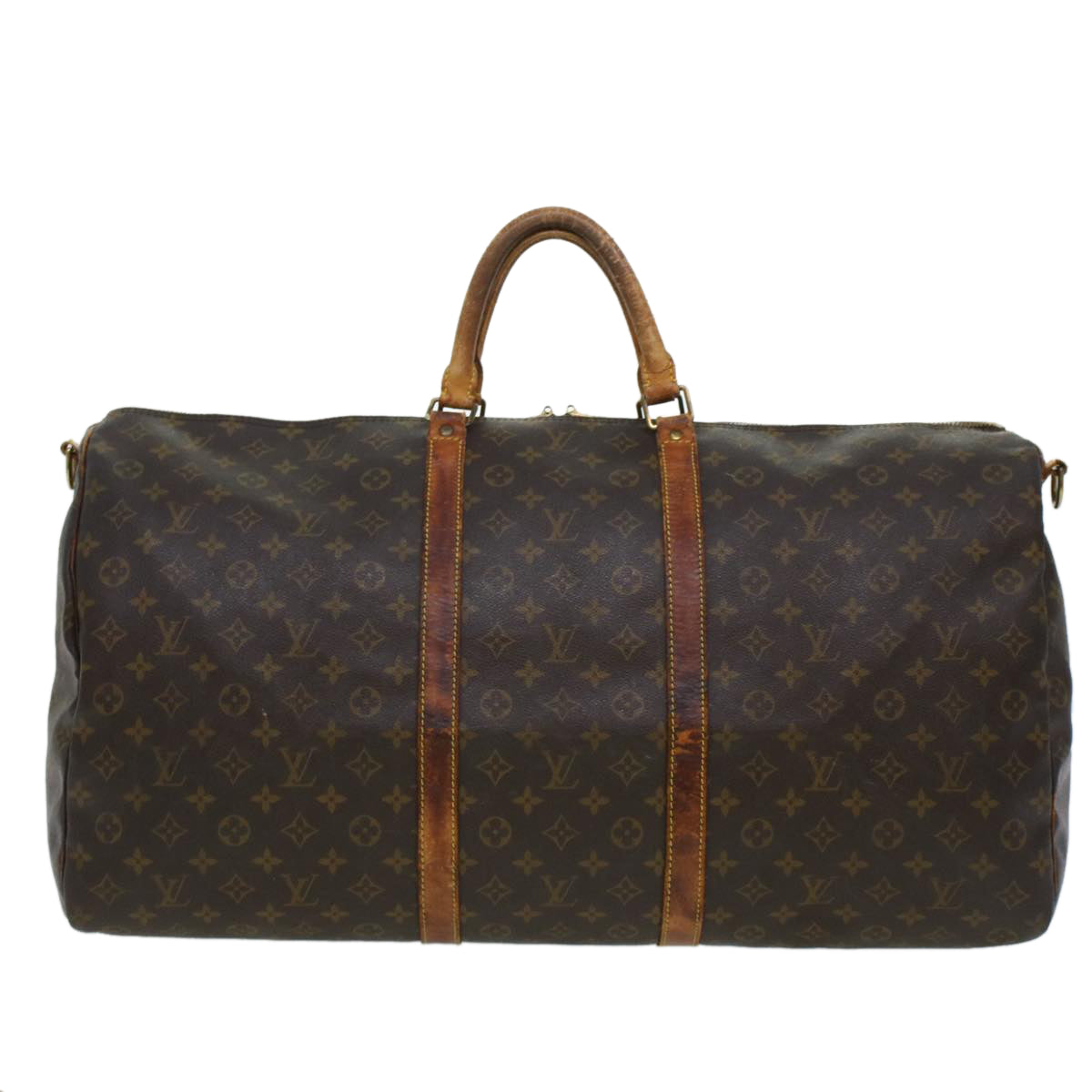 LOUIS VUITTON Monogram Keepall Bandouliere 60 Boston Bag M41412 LV 44999