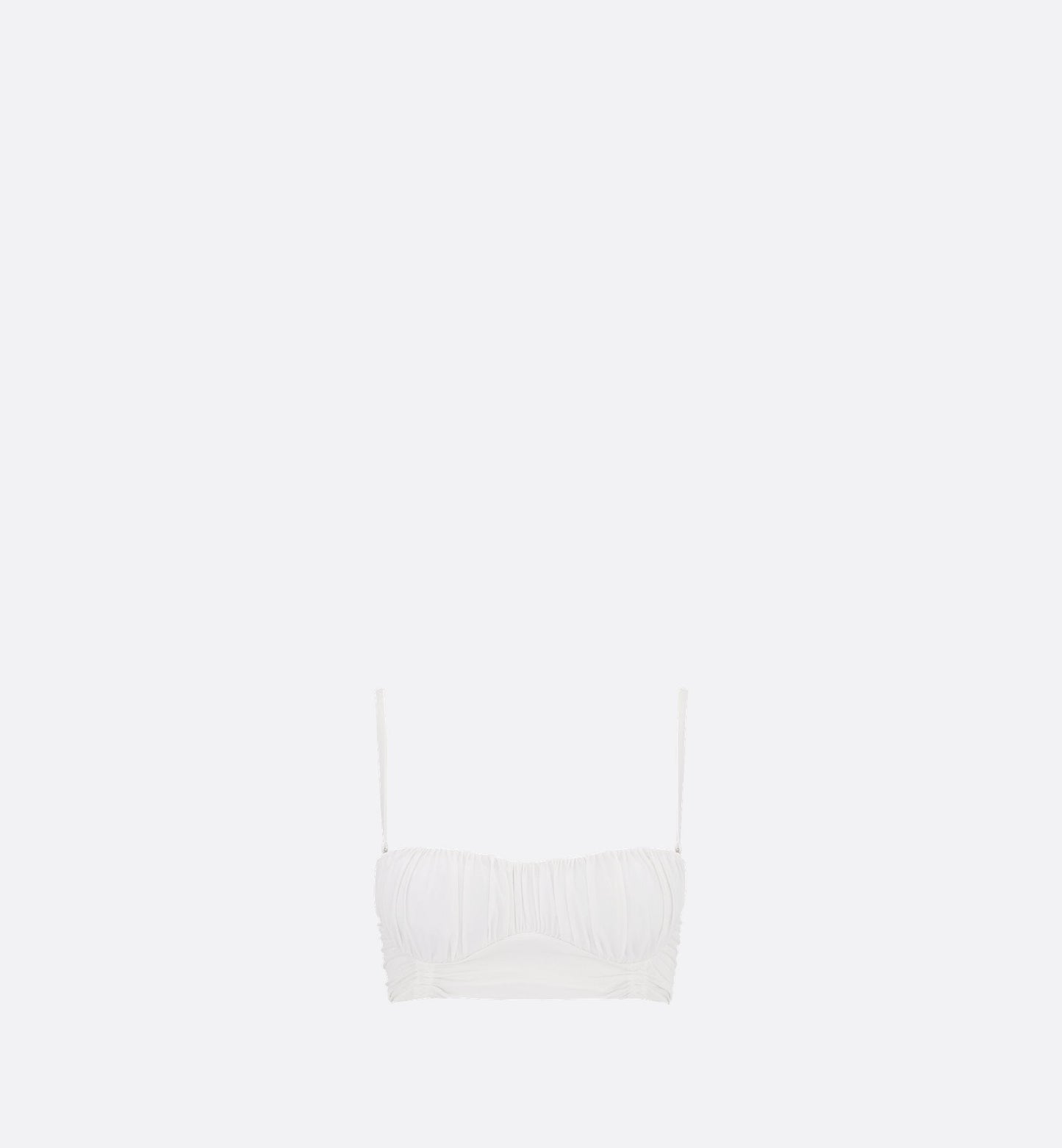 Luxury Dioriviera Swimsuit Top White Technical Fabric