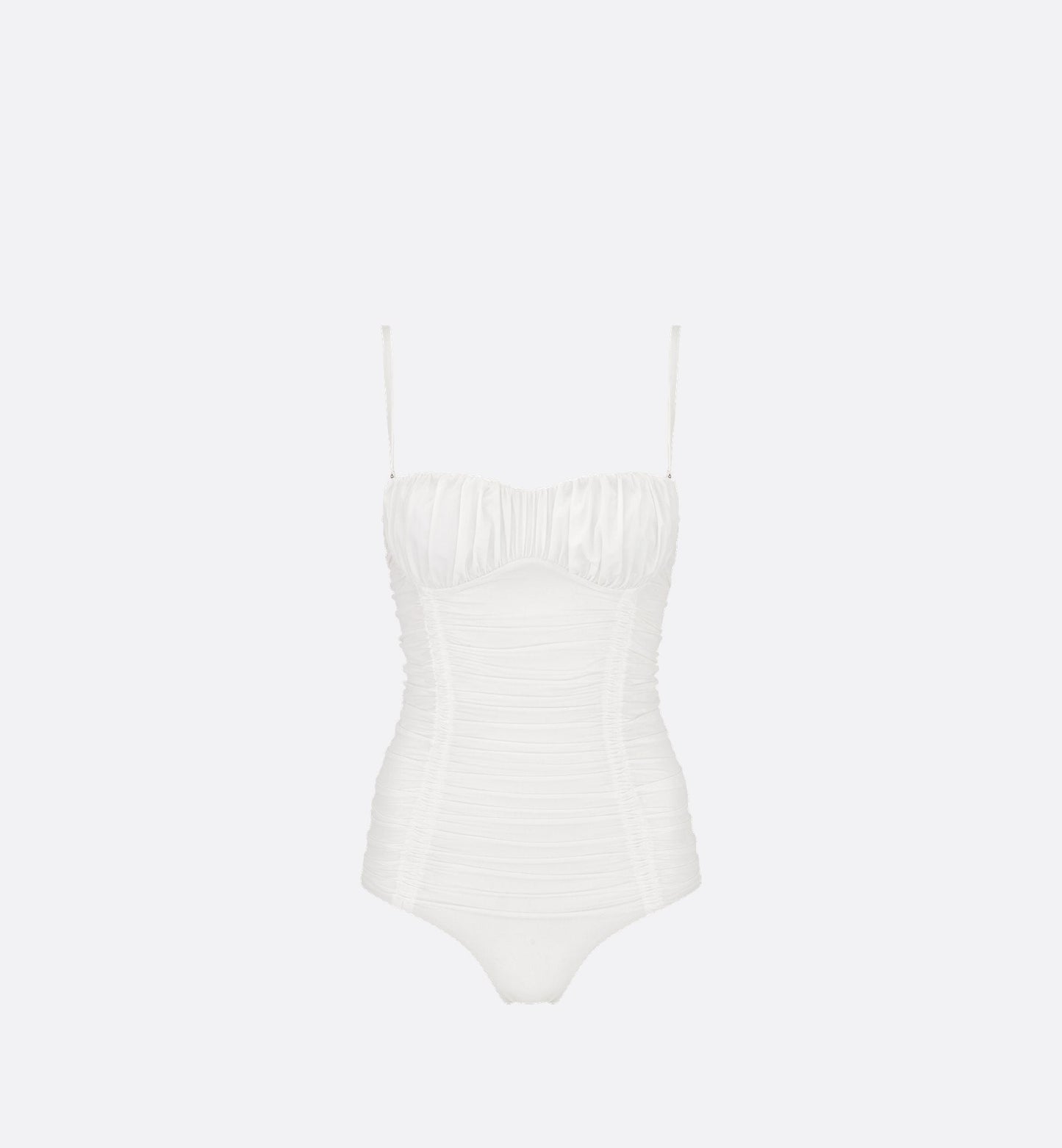 Luxury Dioriviera One Piece Swimsuit White Technical Fabric