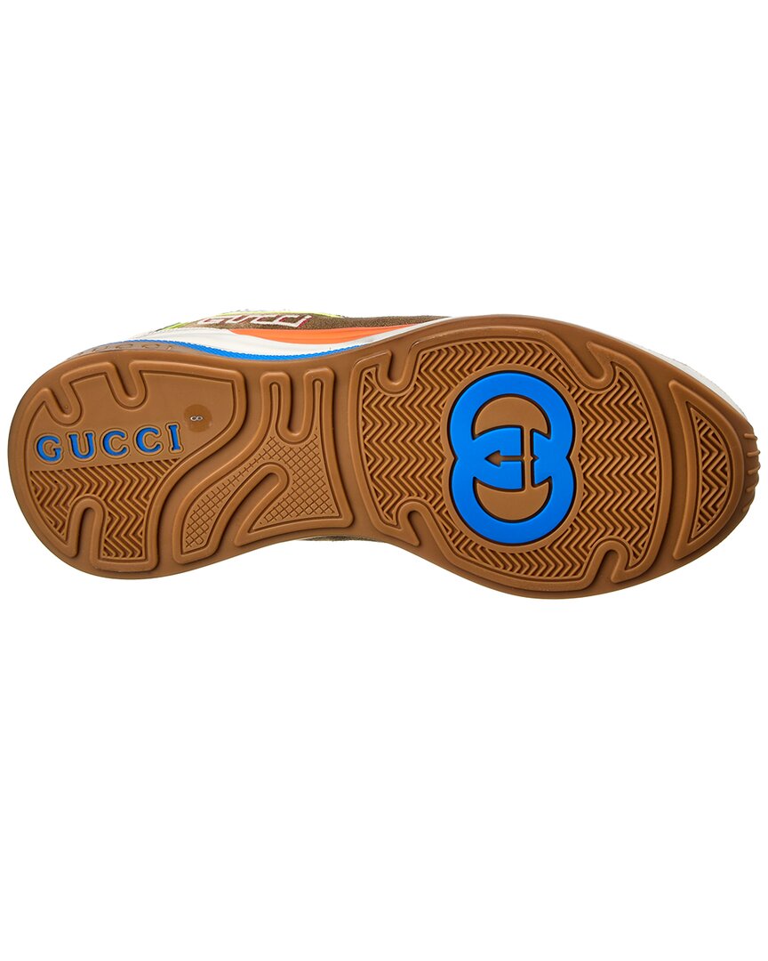 Luxury Gucci Trending 2025 Ultrapace Leather & Suede Sneaker