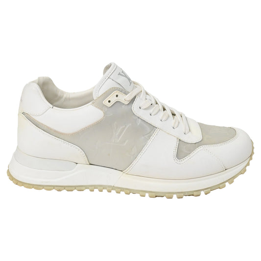 Louis Vuitton Iridescent Monogram Run Away Sneakers in White Leather