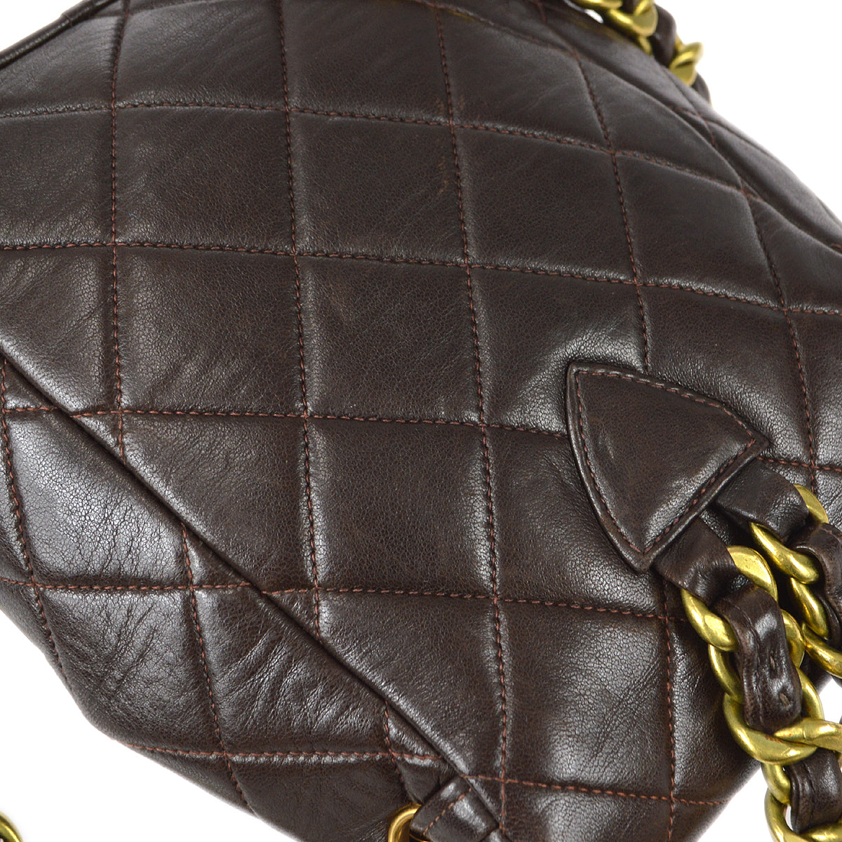 Luxury Chanel * 1994-1996 Duma Backpack Small Brown Lambskin
