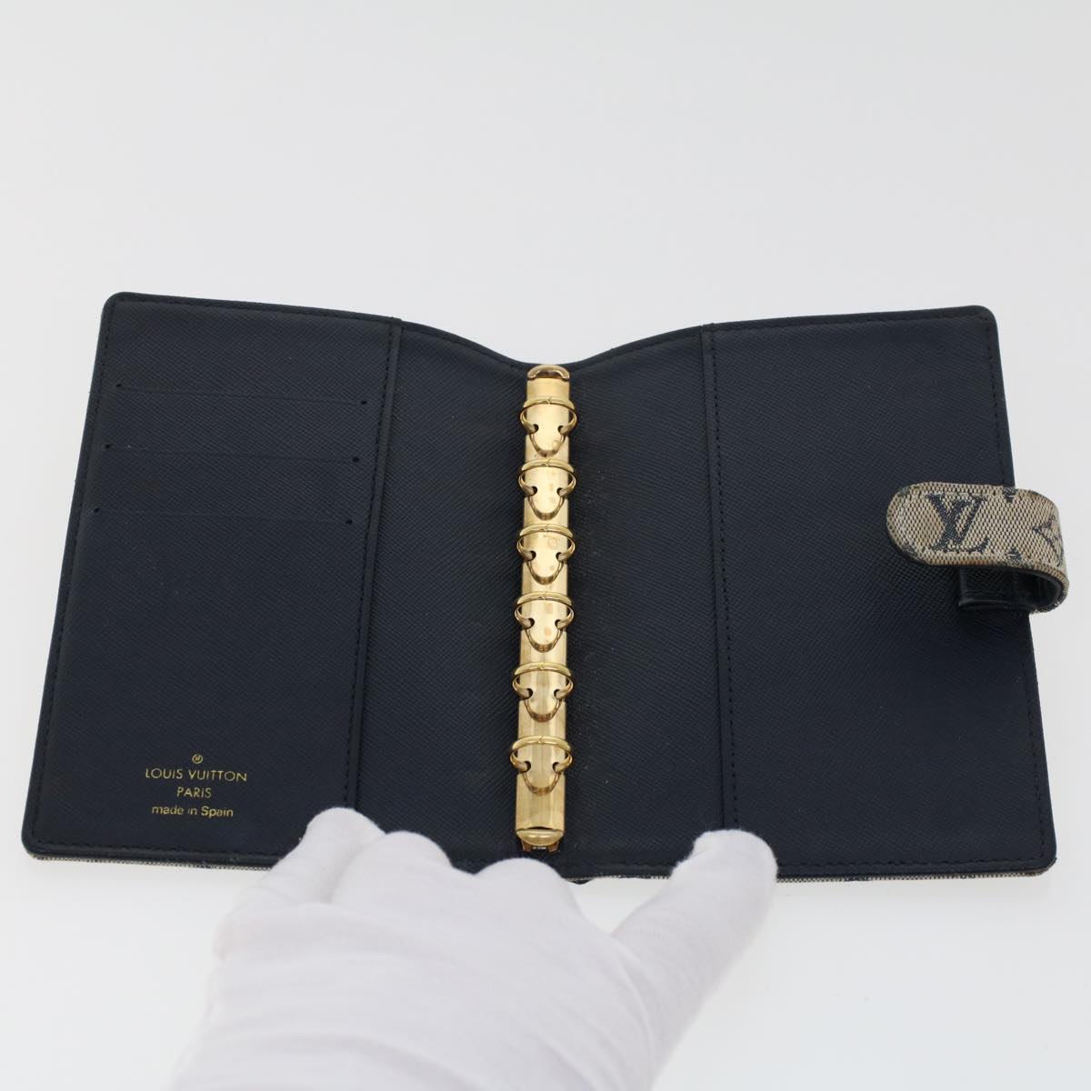 LOUIS VUITTON Monogram Mini Agenda PM Day Planner Cover Blue R20910 45003