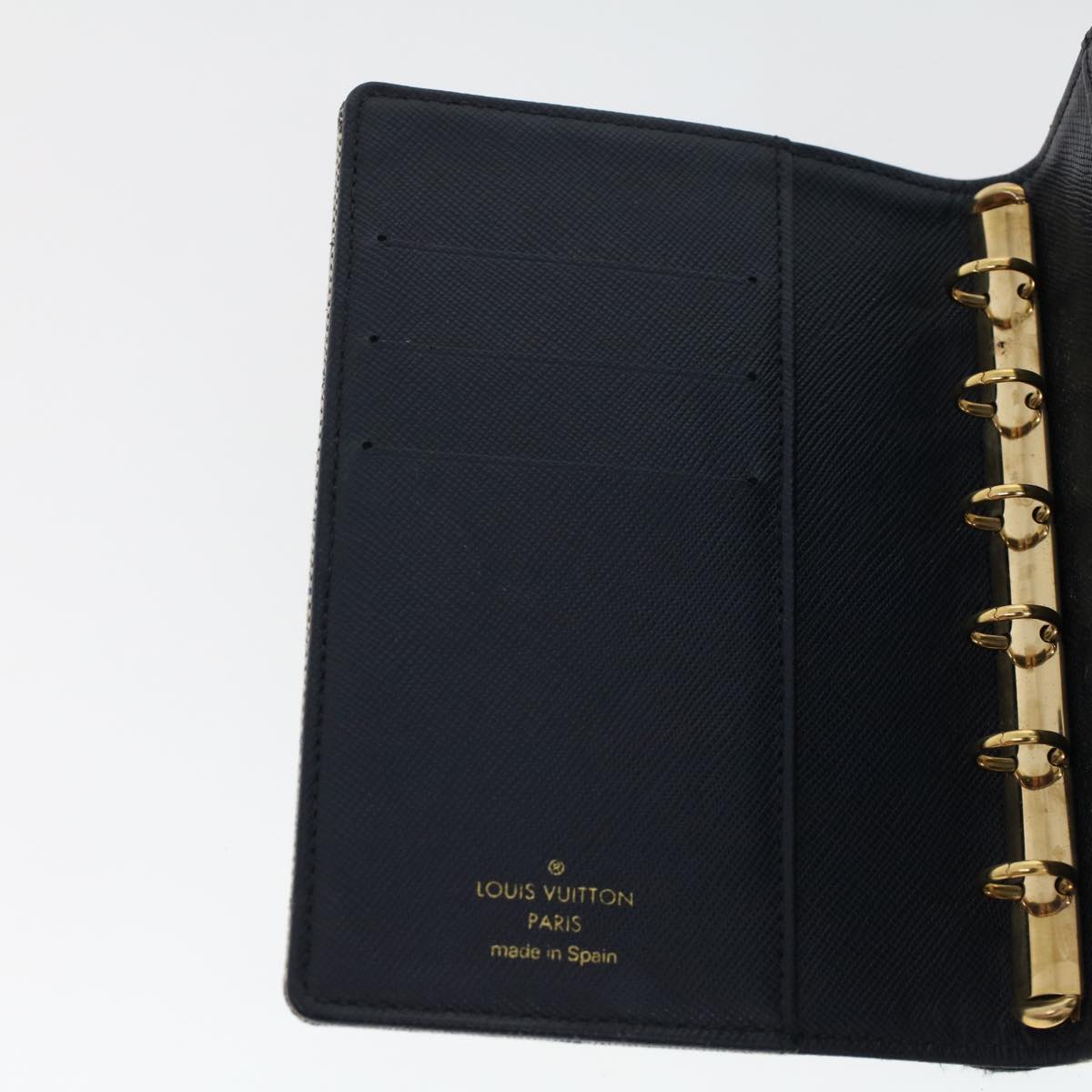 LOUIS VUITTON Monogram Mini Agenda PM Day Planner Cover Blue R20910 45003