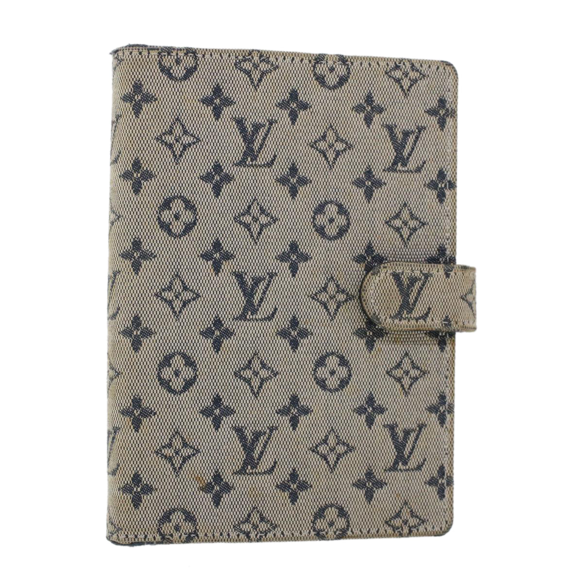 LOUIS VUITTON Monogram Mini Agenda PM Day Planner Cover Blue R20910 45003