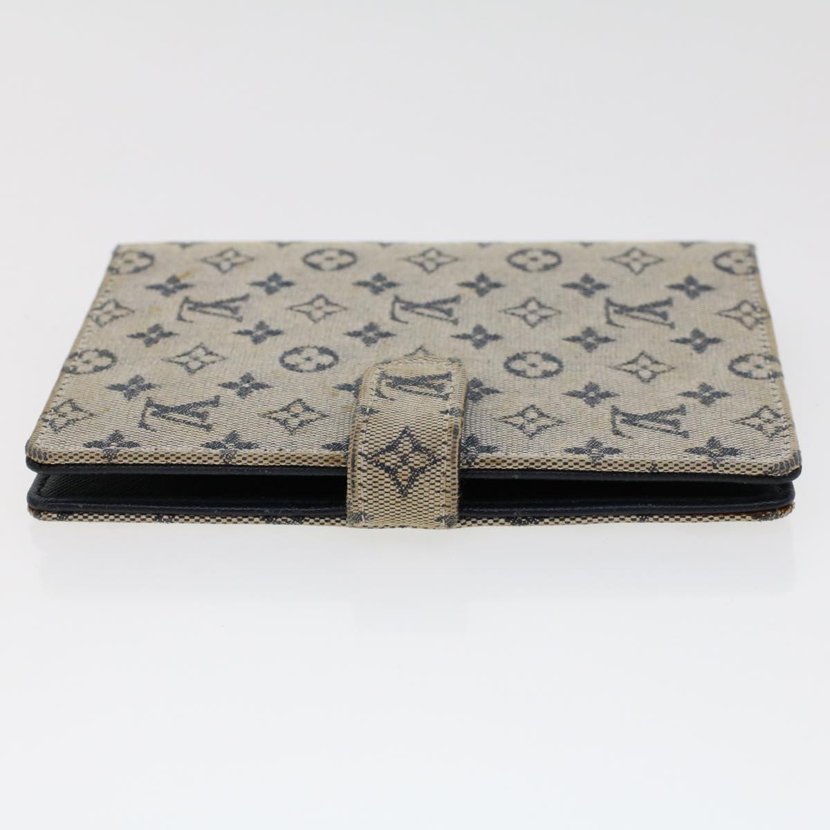 LOUIS VUITTON Monogram Mini Agenda PM Day Planner Cover Blue R20910 45003